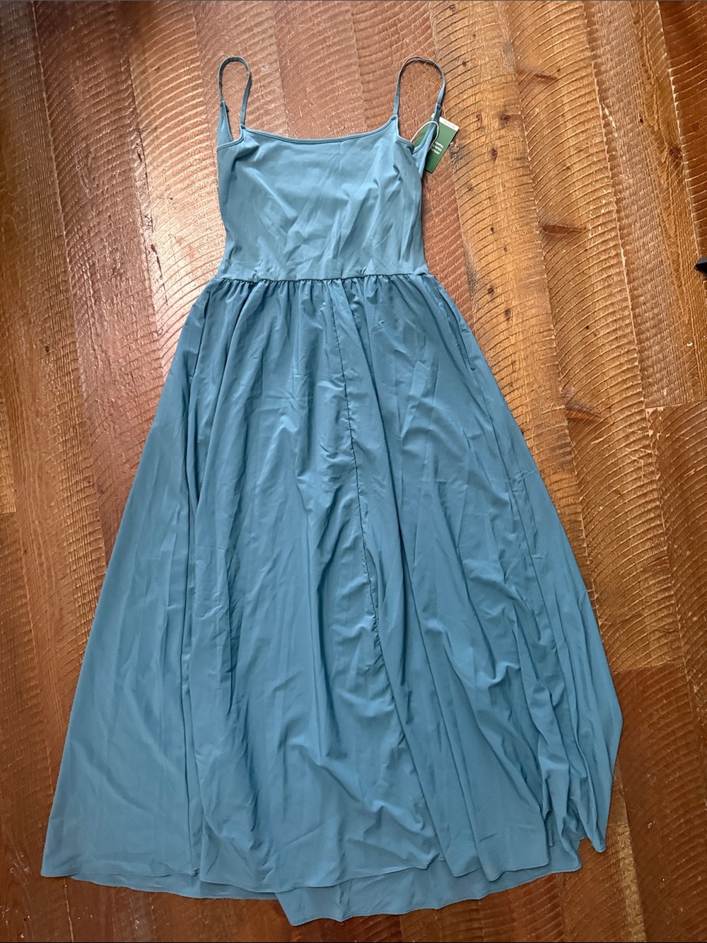 HALARA Teal Blue Spaghetti-Strap Girls Formal Dress